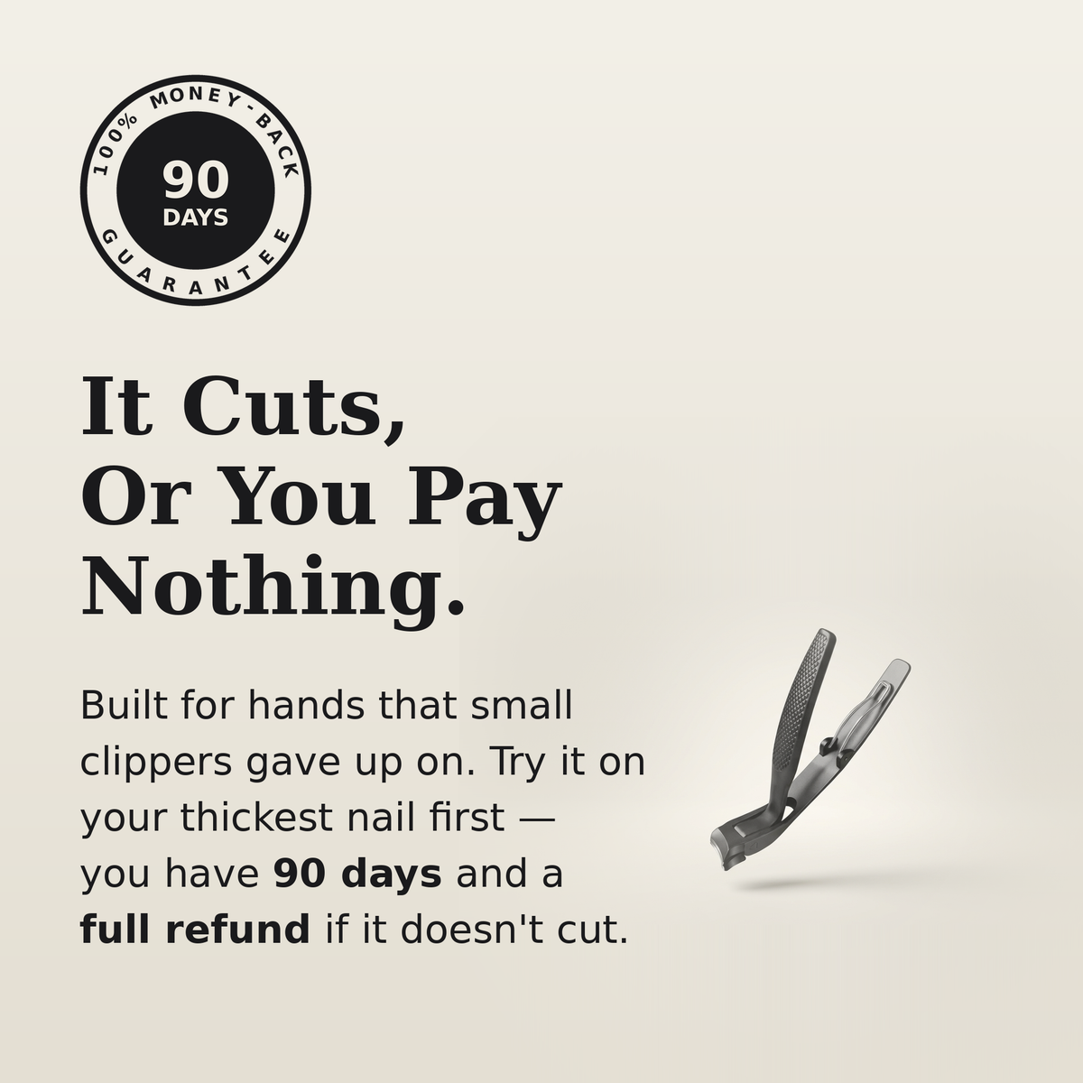 ToughClip™ Cut Your Own Thick Toenails In One Press